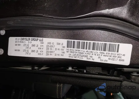 2014 Jeep Cherokee Latitude z USA, uszkodzony, nr VIN 1C4PJMCS7EW243065